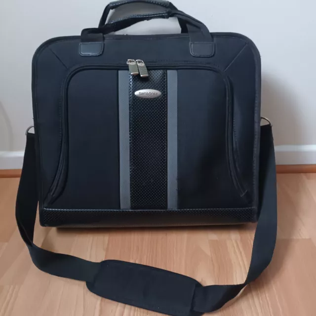 Samsonite 1910 Business Laptop Travel Bag black padded protection shoulder