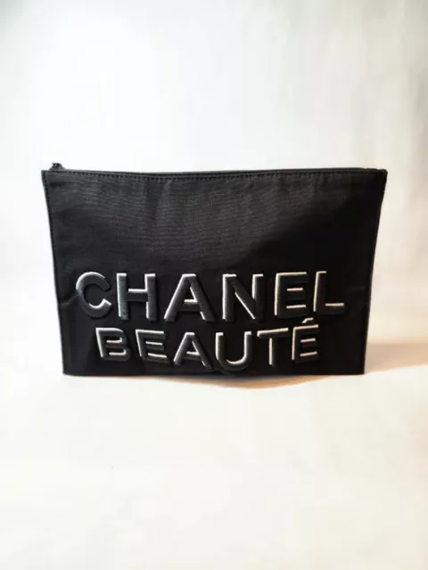 Chanel black sales makeup bag