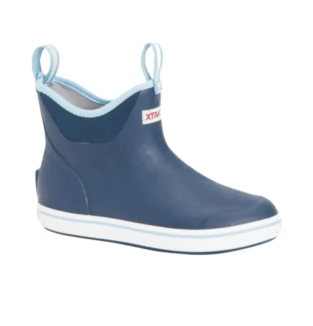 XTRATUF WOMEN'S 6& Ankle Deck Boot - Round Toe Navy W9 £62.74 - PicClick UK