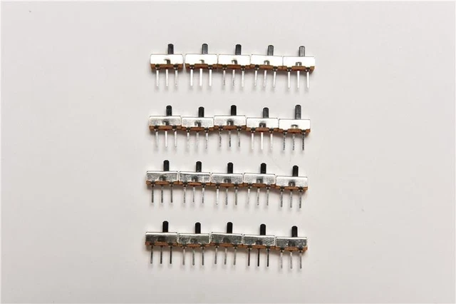 100 x SS12D00G3 2 posizioni SPDT 1P2T 3 pin pannello PCB interruttore a scorrimento verticale a-DB