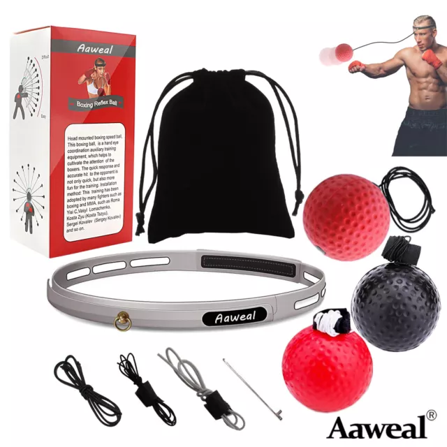 Boxing Punch Fight Ball With Head Band Reflex Speed Training Speedball Exercise