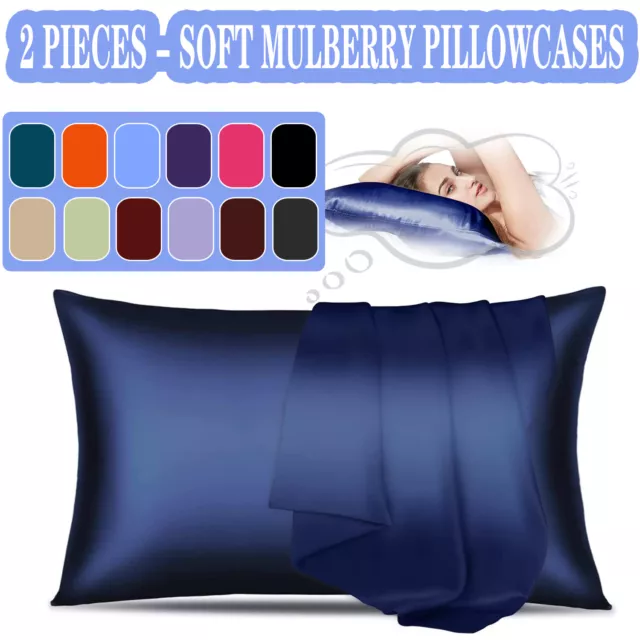 Pure 100% Natural Mulberry Silk Pillow Case 25Momme Slip Pillowcase Genuine