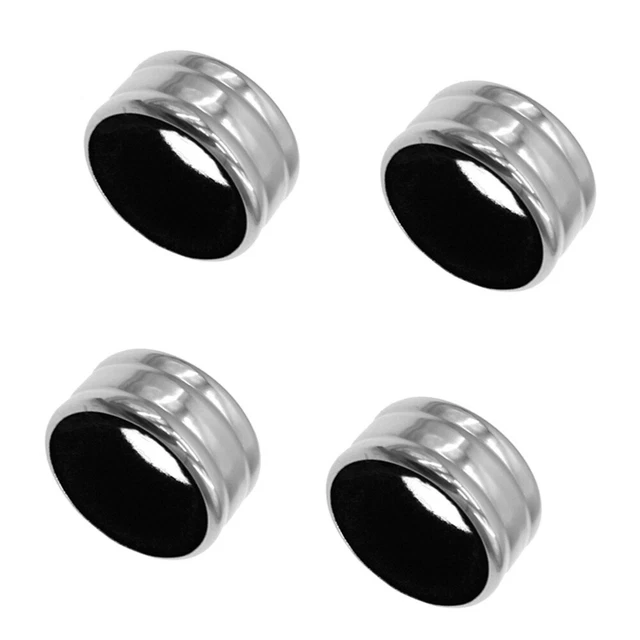 4 Pcs Anneaux De Vin Pour Bouteilles Collier Anti-goutte En Acier Inoxydable
