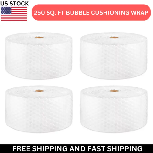 New Large Bubble Cushioning Wrap 1/2" 250 sq. ft. Perforated Every 12" US Stock