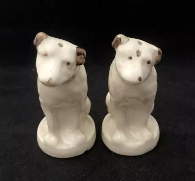 Vintage Rca Victor Nipper Dog Ceramic Salt & Pepper Shaker Set His Masters Voice