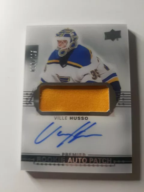 2017-18 UD Premier Rookie Auto Patch RPA Ville Husso Red WingsBlues  /299 HOT