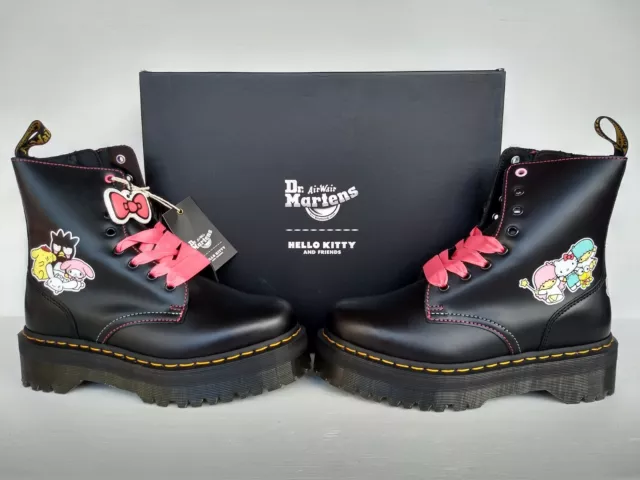 Dr. Martens Hello Kitty & Friends Jadon Leather Platform Boots 7Uk Brand New