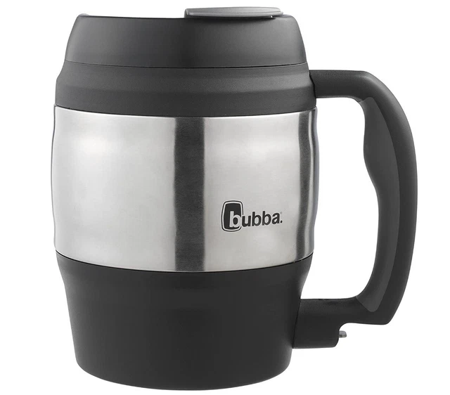 Big Bubba Classic Insulated Mug 52 Oz Polyurethane Travel Coffee Black Keg Shape