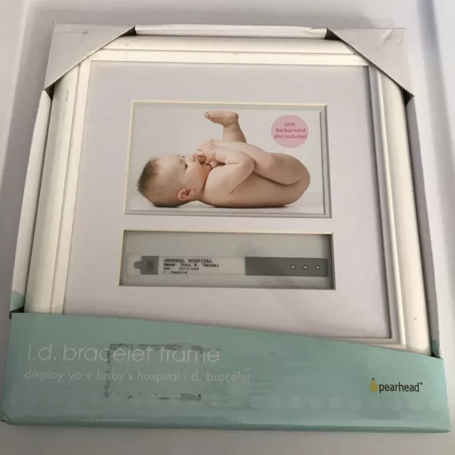 Pearhead Baby Hospital ID Bracelet and Photo Keepsake Frame