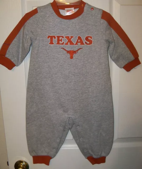 Texas Longhorns One Piece Outfit Baby Boys Girls Size 3 / 6 Months NWT