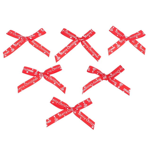 60pcs christmas tree bows Weihnachten Baum Bowknot Urlaub Dekorative Bogen Gesch