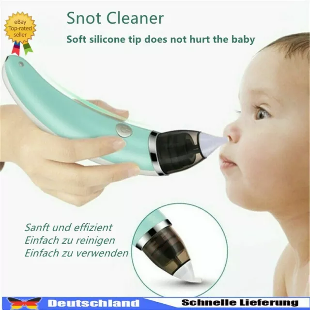 Baby Elektrischer Nasensauger Nase Snot Reiniger Vakuum Staubsauger Aspirator DE