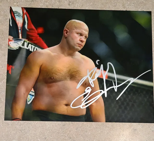 Fedor Emelianenko Signed 8x10 Bellator MMA Picture Autograph strike force UFC