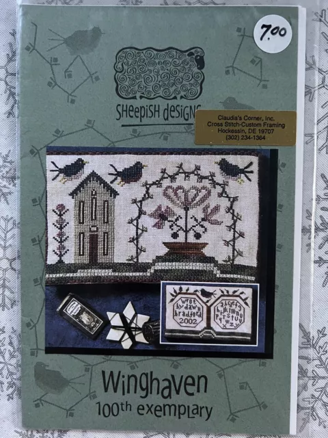 Sheepish Designs Winghaven  100th Exemplary Cross Stitch Chart