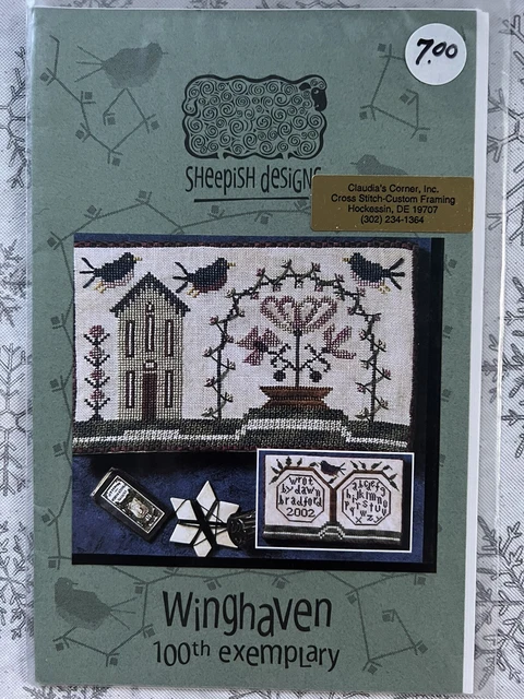 Sheepish Designs Winghaven 100th Exemplary Cross Stitch Chart Sheepish Designs Winghaven 100th Exemplary Cross Stitch Chart