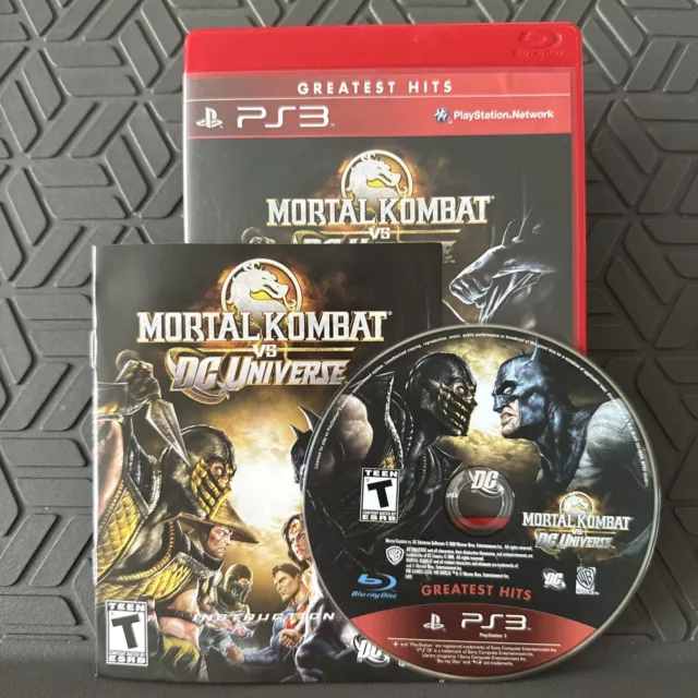 Mortal Kombat vs. DC Universe (PS3, Greatest Hits) Complete