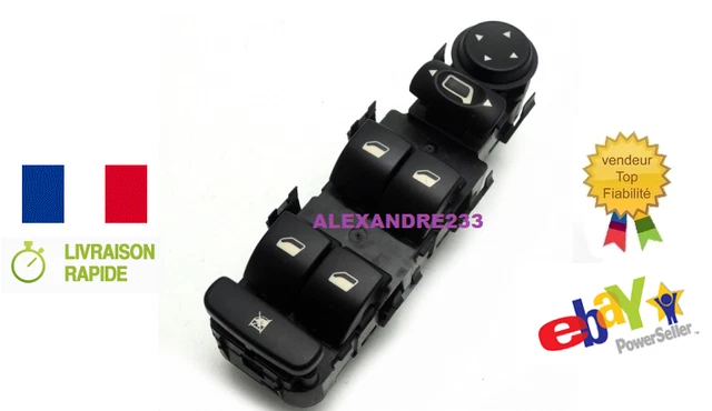 Interrupteur Vitre électrique Pour Citroën C3 I & II - Remplacement OEM 6554L7, Garantie 3 Mois