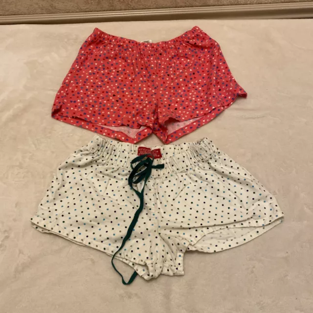 Xhilaration Sleep Shorts Multicolored Polka Dots Size Small. Free Joe Boxer Pair