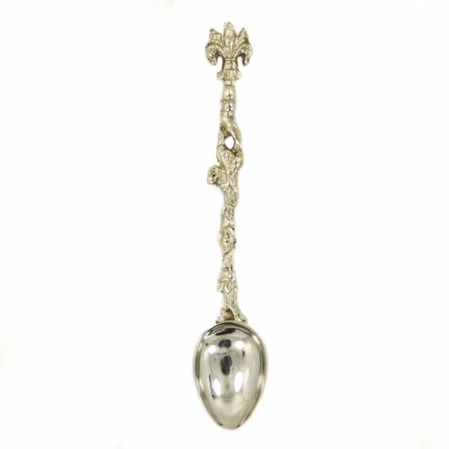 Baby Spoon Antique Italian Silver Demitasse Weighs 8.4 Grams 4 Inches Long