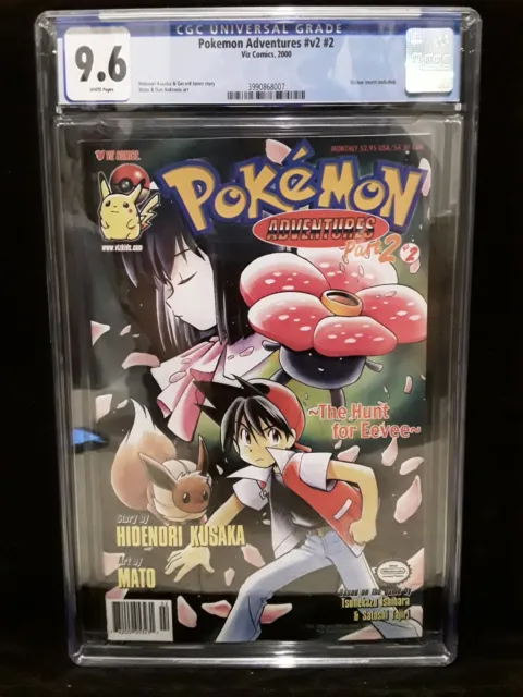 CGC 9.6 Pokemon Adventures Part 2 # 2 The Hunt For Eevee NM+ Viz Comics 2000