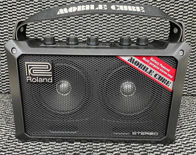 Roland MB-CUBE 5W Stereo Amplifier Roland Mobile Cube Battery Powered Guitar Com