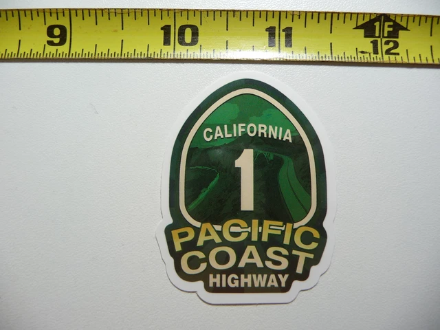 California Pch Pacific Coast Highway 1 Decal Sticker Pride State