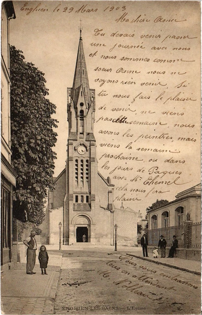 CPA Enghien les Bains L'Eglise FRANCE (1308252)