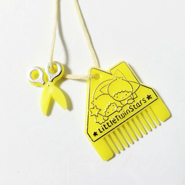 Little Twin Stars Comb scissors Old SANRIO Vintage Retro Appendix of sweets
