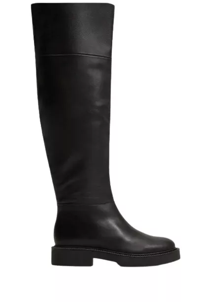 Superbes Bottes cuissardes cuir Noir Mango Pointure 37 3