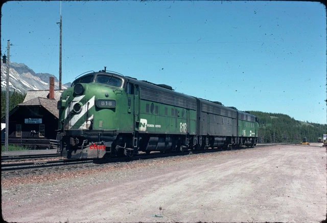 RHC Burlington Northern 818 - Original Slide - Summit, MT