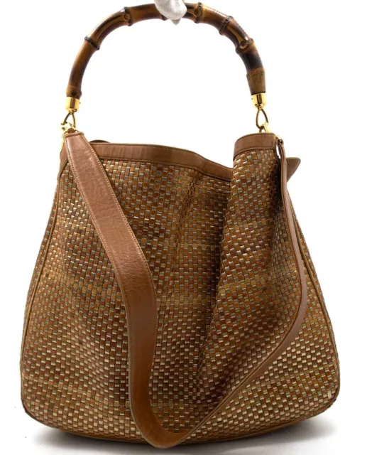 Gucci Bambus Bamboo Handtasche Hand Bag Tasche Schultertasche Shoulder Bag Rare