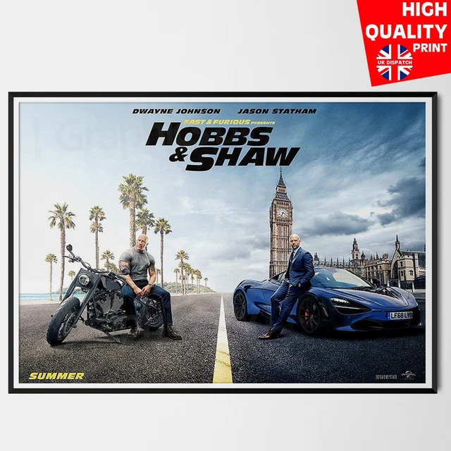 HOBBS AND SHAW Fast And Furious Movie 2019 Poster A4 A3 A2 A1
