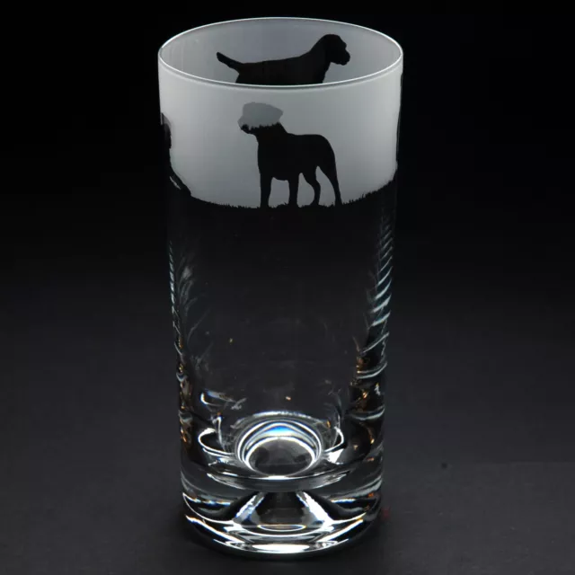 Border Terrier | Dog Highball Glass | Engraved | Gift - Present