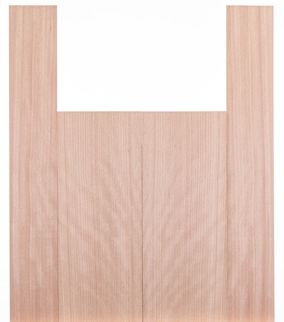 Tonewood Okoume madera de arcilla acústica guitarra backs & laterales set 5238