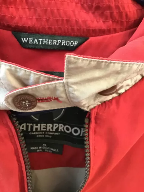 MENS RED WEATHERPROOF Garment Co. Zipper Jacket Accessories Coats ...
