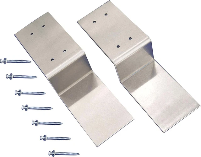Drop Open Bar Security Door Lock Bracket Brackets Fits 2X4 Boards 2 X 4 Lumber 2