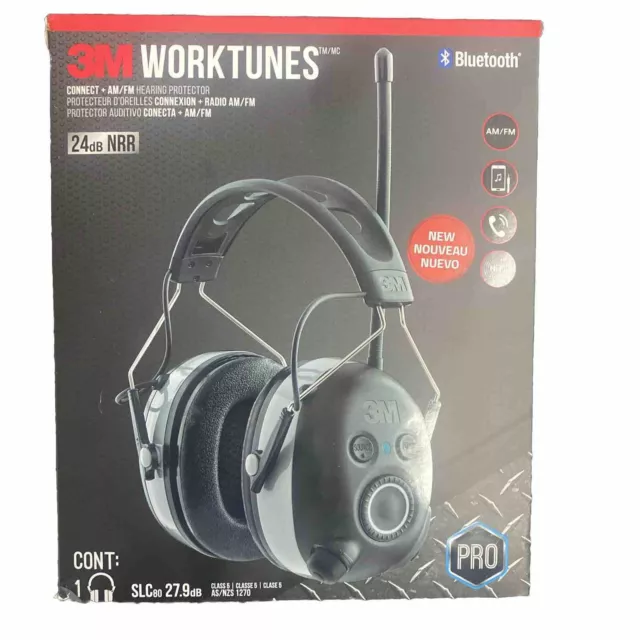 NEW! 3M 90542H1-DC-PS Bluetooth Wireless WorkTunes Hearing Protectors Headphones