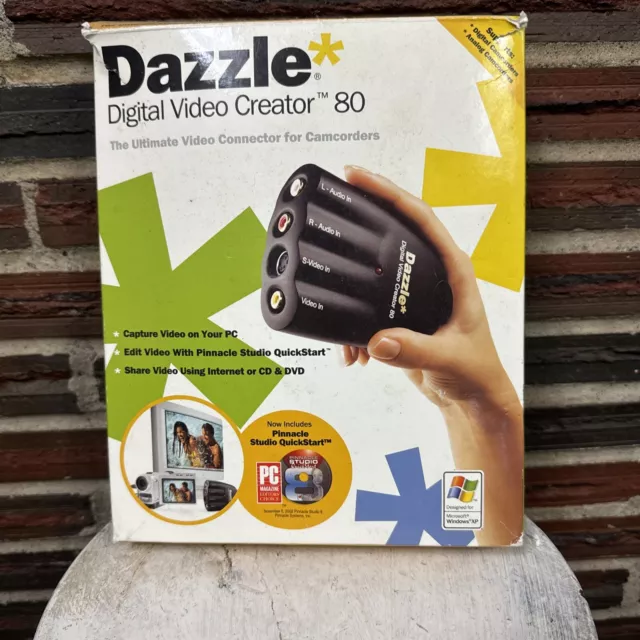 Dazzle Digital Video Creator 80 Video Connector For Camcorders In Original Box