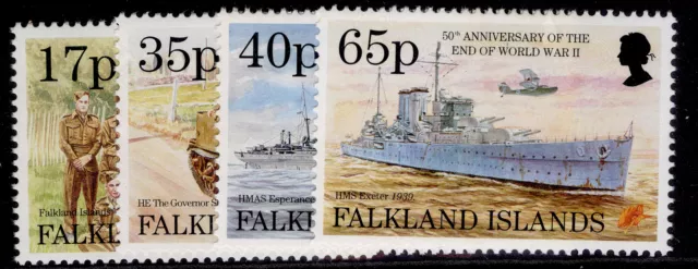 FALKLAND ISLANDS QEII SG737-740, 1995 WWII set, NH MINT.