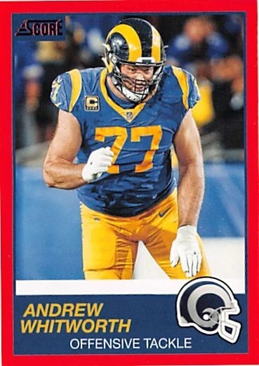 2019 Score Red #327 Andrew Whitworth p2s-23135 2019 Score Red #327 Andrew Whitworth p2s-23135