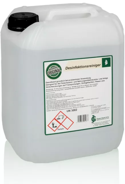 Desinfektionsreiniger Flächendesinfektion 5 und 10 Liter Gloyers Original