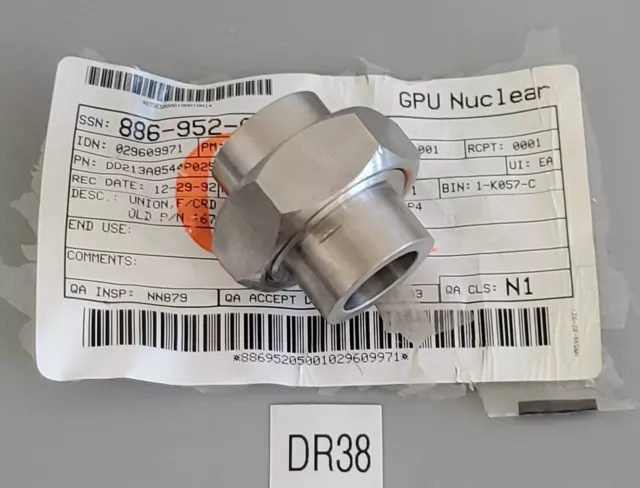 General Electric GE Nuclear DD213A8544P025 F/Crd Direct Union 316SS + Warranty!