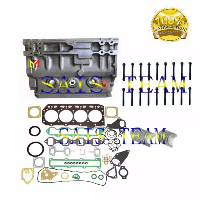 4TNV88 Cylinder Block Gasket Kit Cylinder Head Bolts Bearing Fits Yanmar Engine