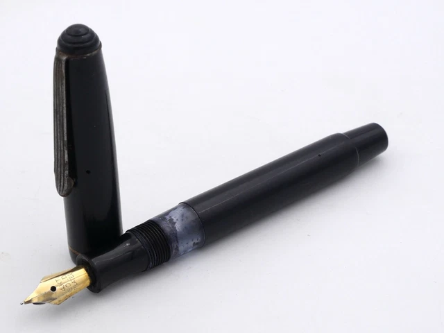 Stylo Plume Ancien Charles Chevignon Plume Or 18 Carats - Longueur 13,8 Cm | À Restaurer