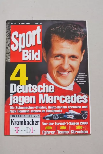Zeitschrift Sport Bild 2000 - Formel 1 - Weltmeister Michael Schumacher