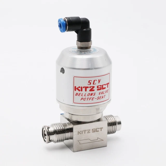 Kitz Sct Valvola a membrana 10K-1/4", Acciaio inox 316L