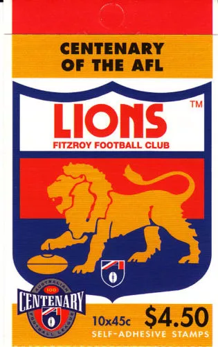 1996 Centenary of AFL Stamp Booklet - Fitzroy Lions SB98