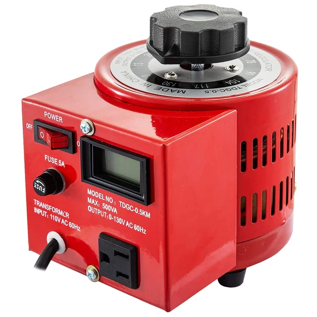 Mophorn 500VA Variable Transformer 110V 60Hz Input Voltage Digital Display...