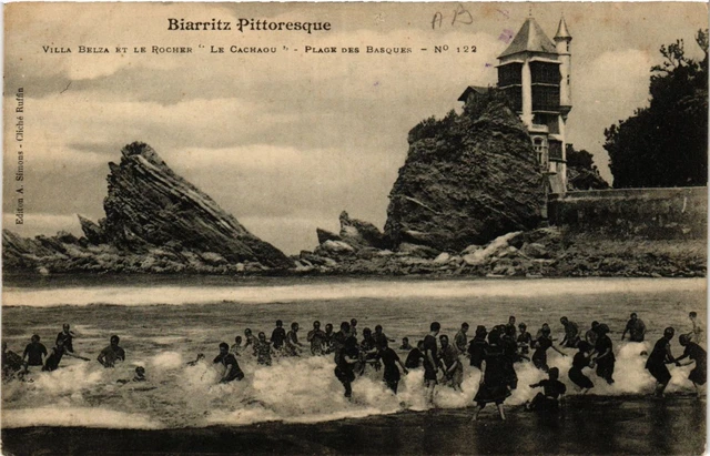 CPA/DEP 64/ BIARRITZ le rocher de la vierge EUR 8,00 - PicClick FR