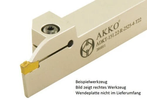 AKKO Stechhalter Linksausführend – Für Sandvik WSP 151.2-300 – Ohne Wendeplatten